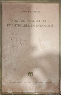 Adat En Islamietische Plichtenleer In Indonesie