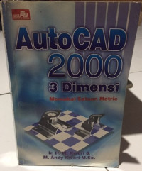 AutoCAD 2000 3 Dimensi Memakai Satuan Metric