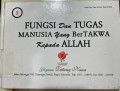 Fungsi Dan Tugas Manusia Yang Bertakwa Kepada Allah