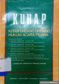 KUHAP Kitab Undang-Undang Hukum Acara Pidana