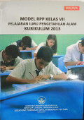Model RPP Kelas VII Pelajaran Ilmu Pengetahuan Alam Kurikulum 2013