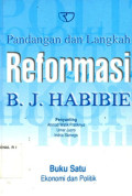 Pandangan Dan Langkah Reformasi B.J Habibie