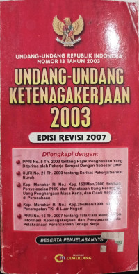 Undang-Undang Ketenagakerjaan 2003