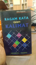 Ragam Kata Dalam Kalimat Indonesia-inggris