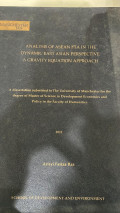 Analysis of Asean FTA In The Dynamic East Asian Perspectitive A Gravity Equation Approach