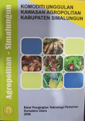Komoditi Unggulan Kawasan Agropolitan Kabupaten Simalungun